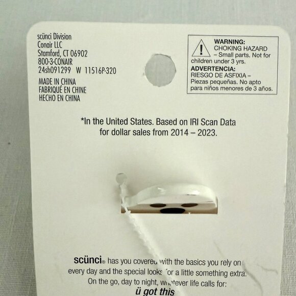 Scunci By Conair Ghost Hair Claw Clip White 2 Inch Halloween Cute Accessory - Picture 6 of 9